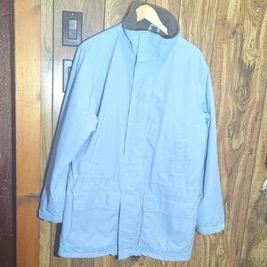 Lands' End Men's Sky Blue Raincoat Size M